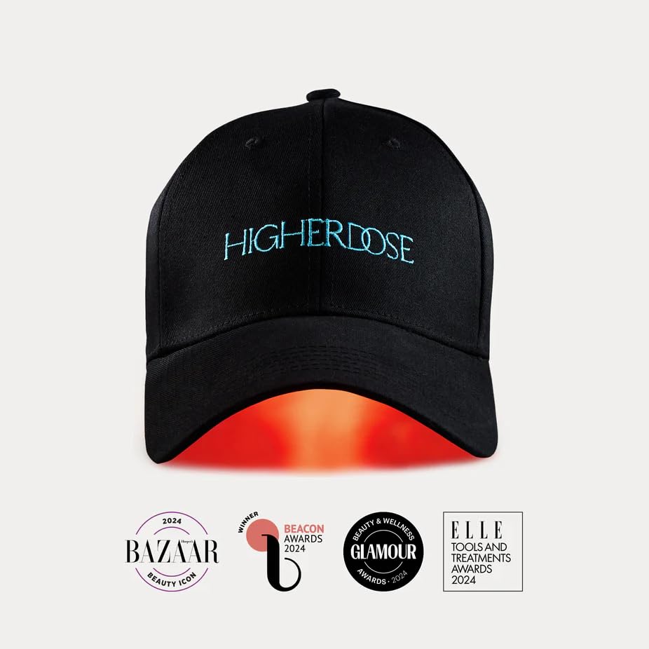 HigherDOSE red light hat cordless design supports effortless daily use.