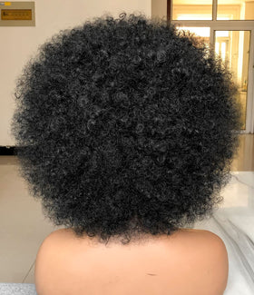 HIHOO Afro wig 70s style texture adds vintage volume