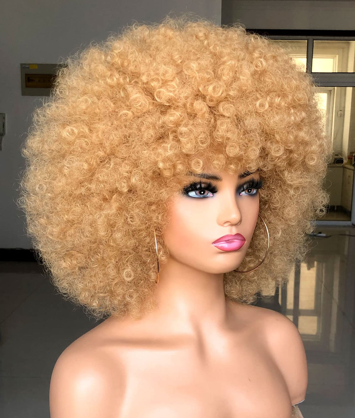 HIHOO afro wig for weddings and cosplay, versatile for parties and themed events.