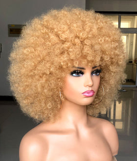 HIHOO afro wig for weddings and cosplay, versatile for parties and themed events.
