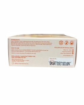 Hikari Skin Essentials sunscreen gel-cream applied for a hydrating, radiant finish.