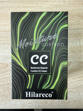 Hilareco natural packaging of the CC cream highlights eco-conscious design.
