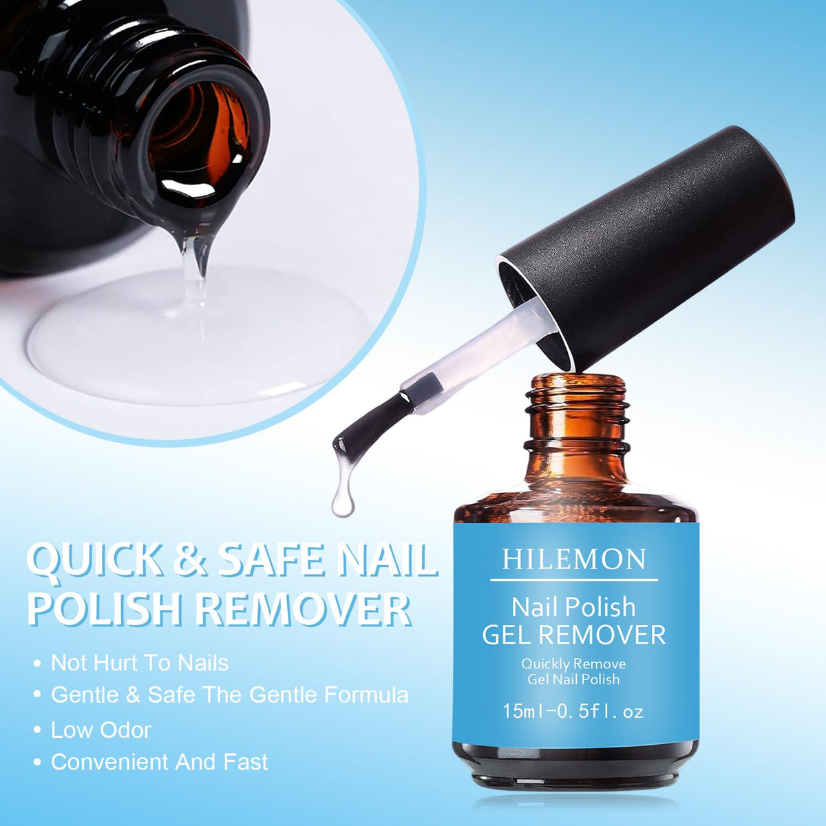 HiLemon safe formula ingredients emphasize gentle, nail-friendly care.