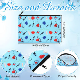 Hillban 36pcs nurse makeup bags pack keeps cosmetics organized during travel