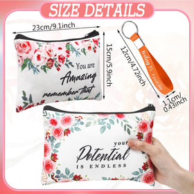 Hillban bulk pack favors a travel-ready makeup bag for on-the-go organization.