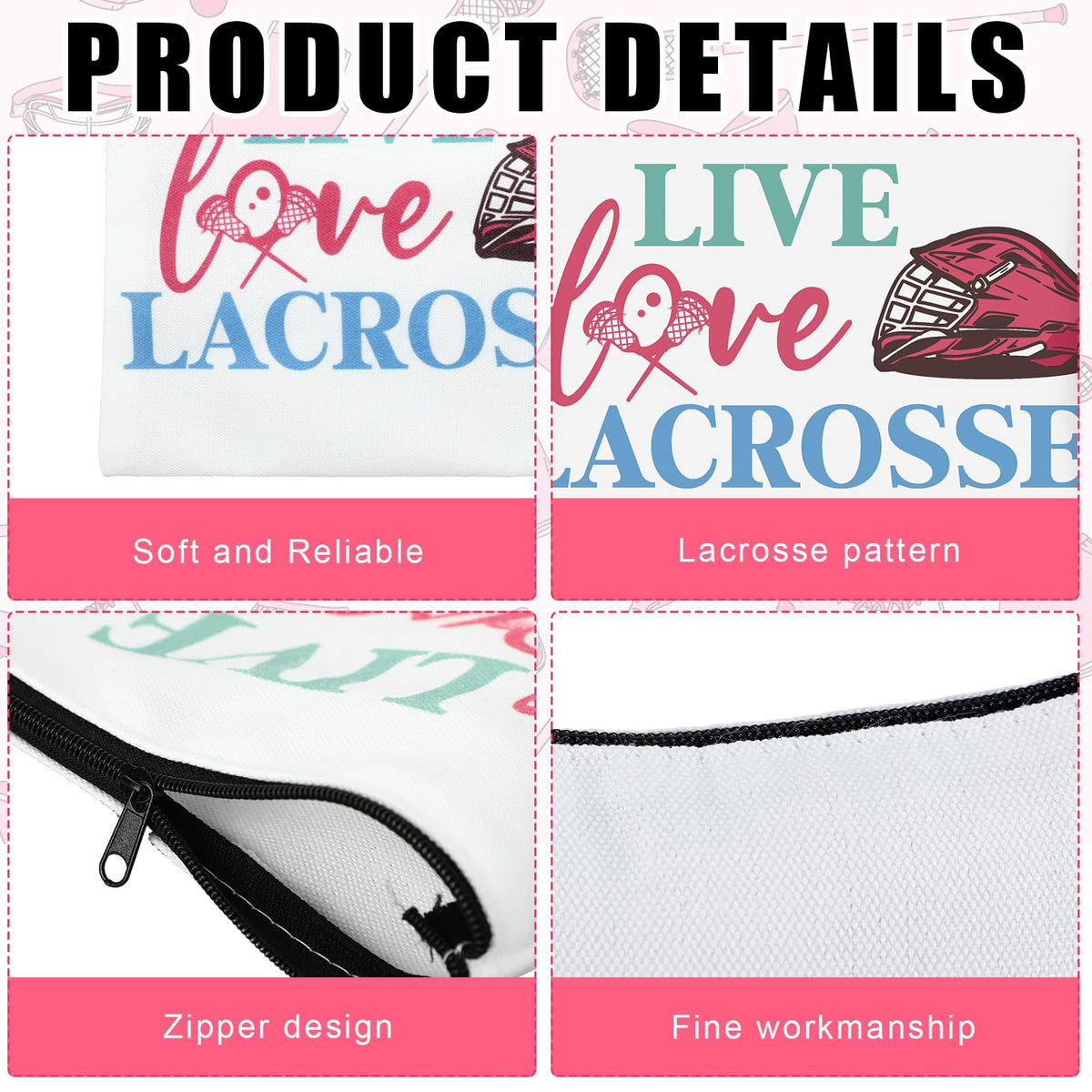 Hillban canvas makeup bag with durable material built for travel.