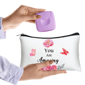 Hillban set of five canvas pouches shown as a charming gift bundle