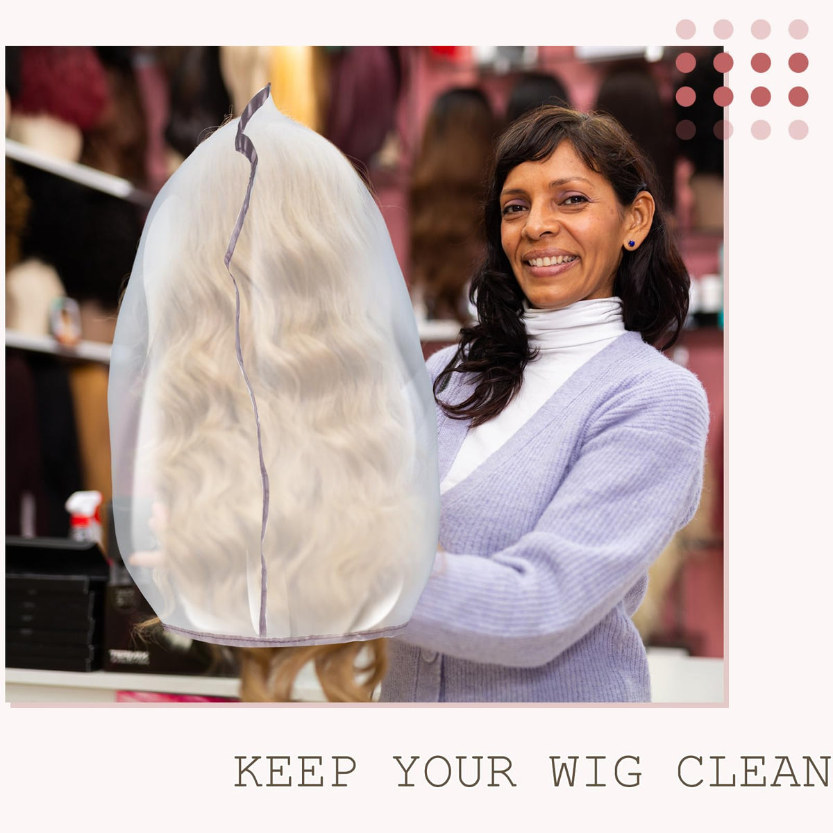Hillban dust and moisture shield wig bag