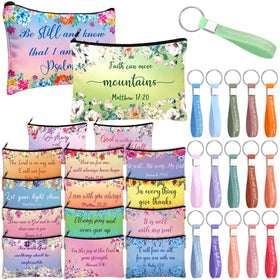 Hillban floral canvas makeup bags set shown together for gifting and organization