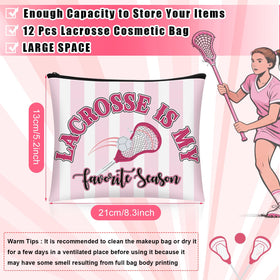 Hillban lacrosse makeup bag multicolor design ideal for sports enthusiasts.