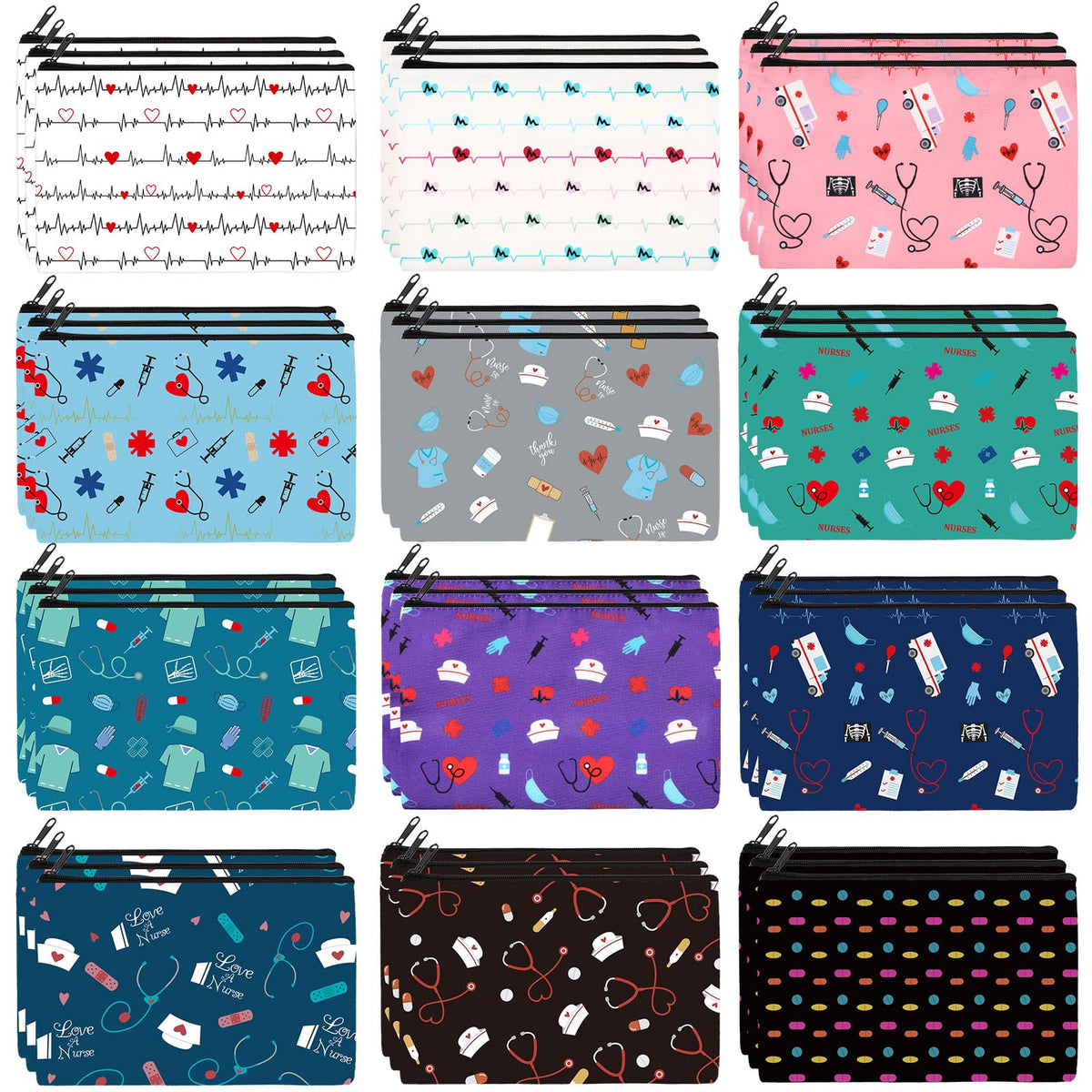 Hillban nurse gifts makeup bag collection for gifting and organization
