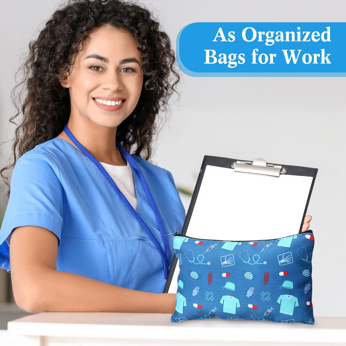 Hillban travel-friendly cosmetic bag keeps essentials neatly in tote or suitcase