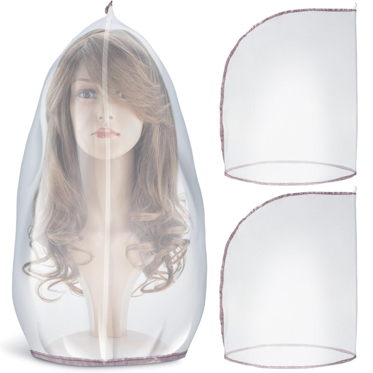 Hillban wig storage bag for dust protection during travel