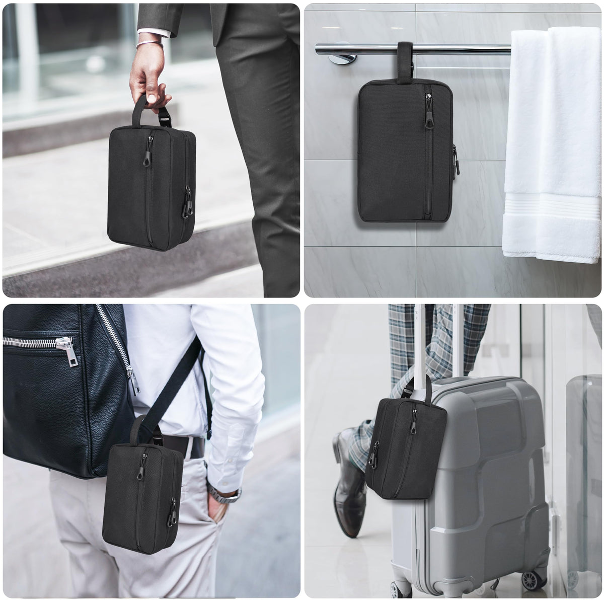 HILOMON organized interior with secure straps and leakproof pockets.