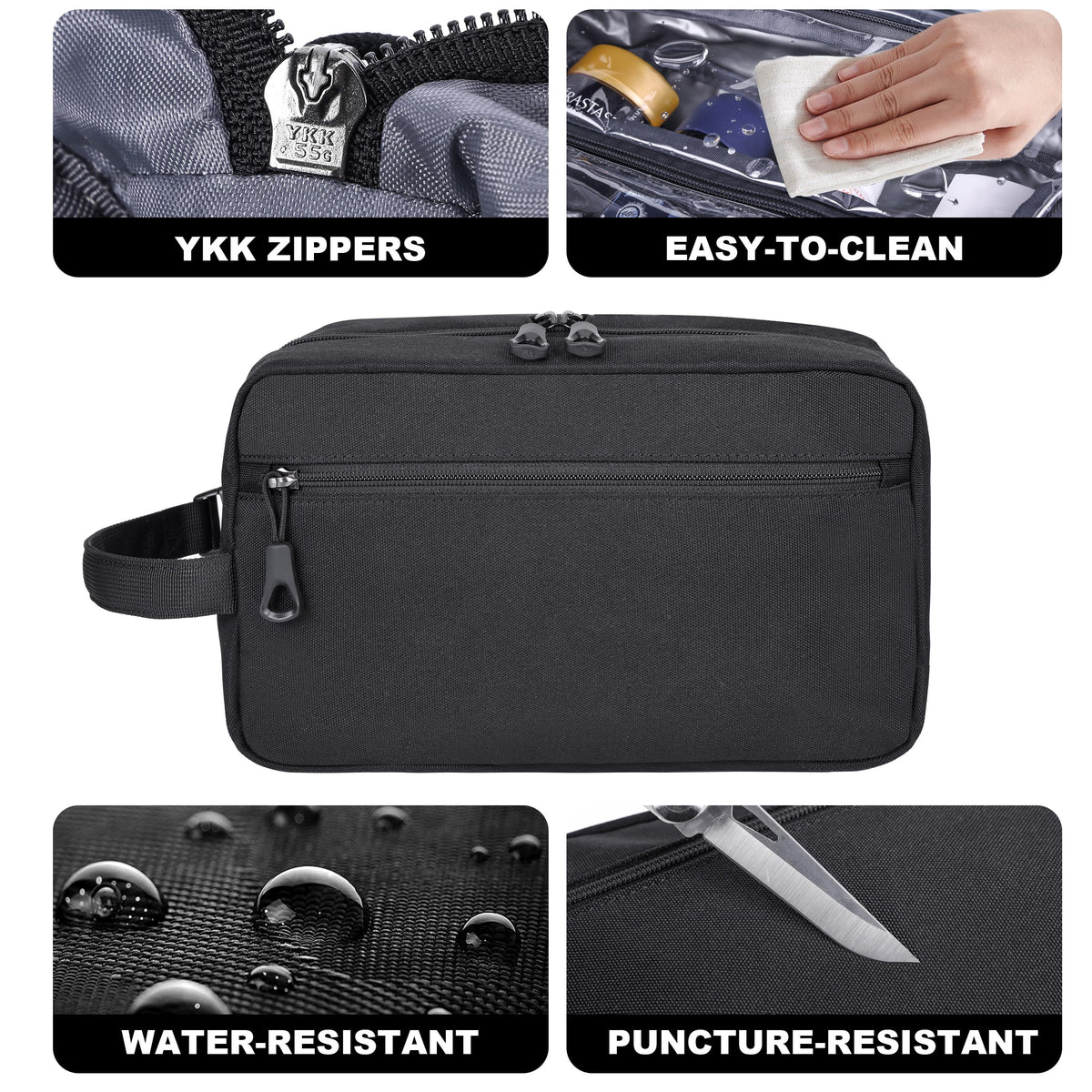 HILOMON waterproof exterior protects items from spills and moisture.