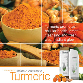 Himalaya Botanique Neem & Turmeric face wash packaging in 2-pack.