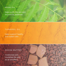Himalaya Botanique Neem Turmeric Bar four-pack ready for travel or sharing