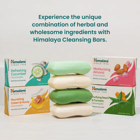 Himalaya Cucumber Cleansing Bar suitable for all skin types, leaving a fresh feel.