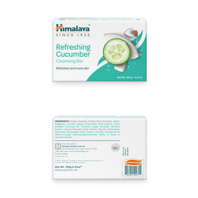 Himalaya Cucumber Cleansing Bar lather close-up for gentle, refreshing cleanse.