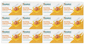 Himalaya Nourishing Cream & Honey cleansing bar front pack for daily moisture