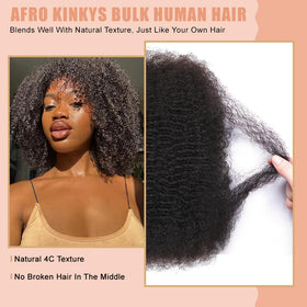 Himolin Afro Kinkys used for dread installation, versatile extensions.
