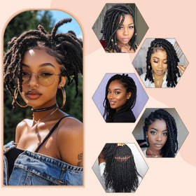 Himolin Afro Kinkys easy-separation bulk hair for quick styling sessions.
