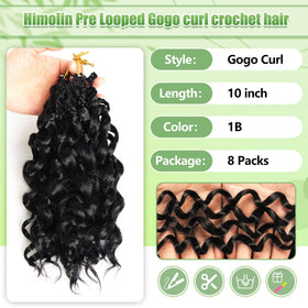 Himolin Gogo Curl Pre-Looped top detail enables faster installs for beginners.