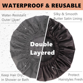Himoswis satin-lined interior preserves curls and minimizes frizz during showers.