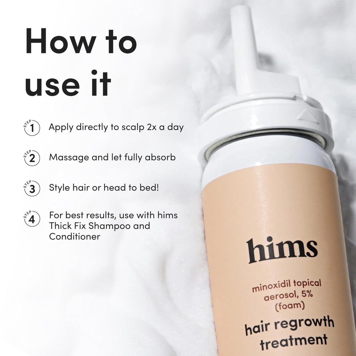 Product packaging displayed on a bathroom shelf