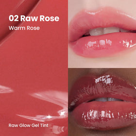 HINCE Raw Glow Lip Tint fig brown shade adds natural warmth and depth