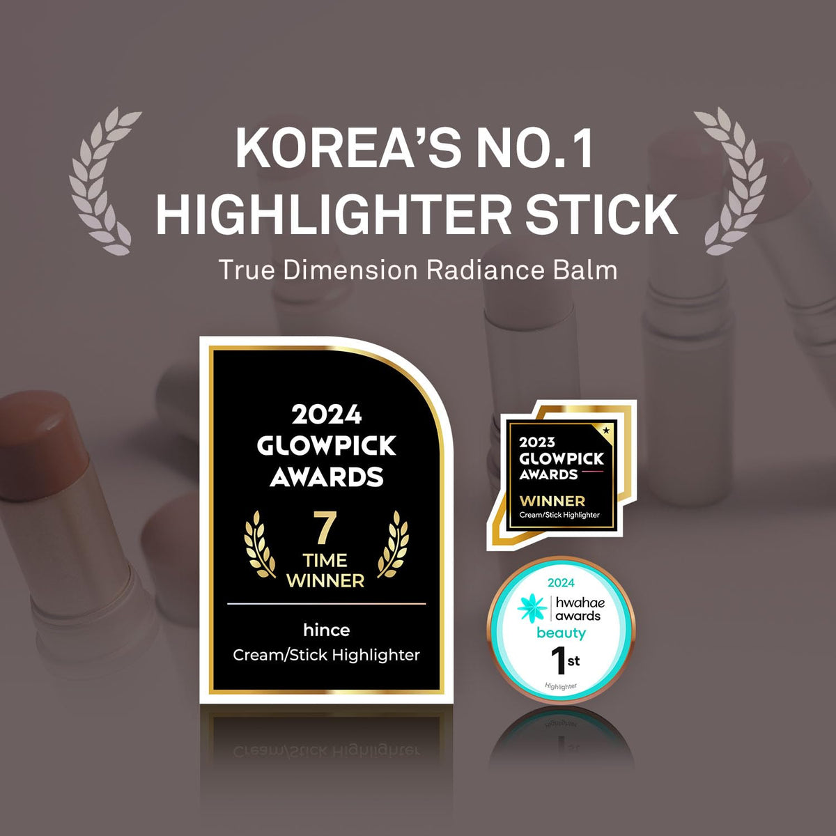 HINCE True Dimension Radiance Balm on cheeks as natural blush.