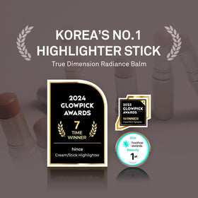 HINCE True Dimension Radiance Balm on cheeks as natural blush.