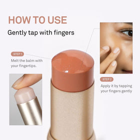 HINCE True Dimension Radiance Balm as lip gloss for glossy finish.