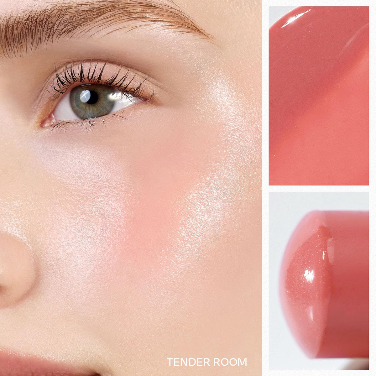HINCE balm melts into skin to create a seamless dewy finish.