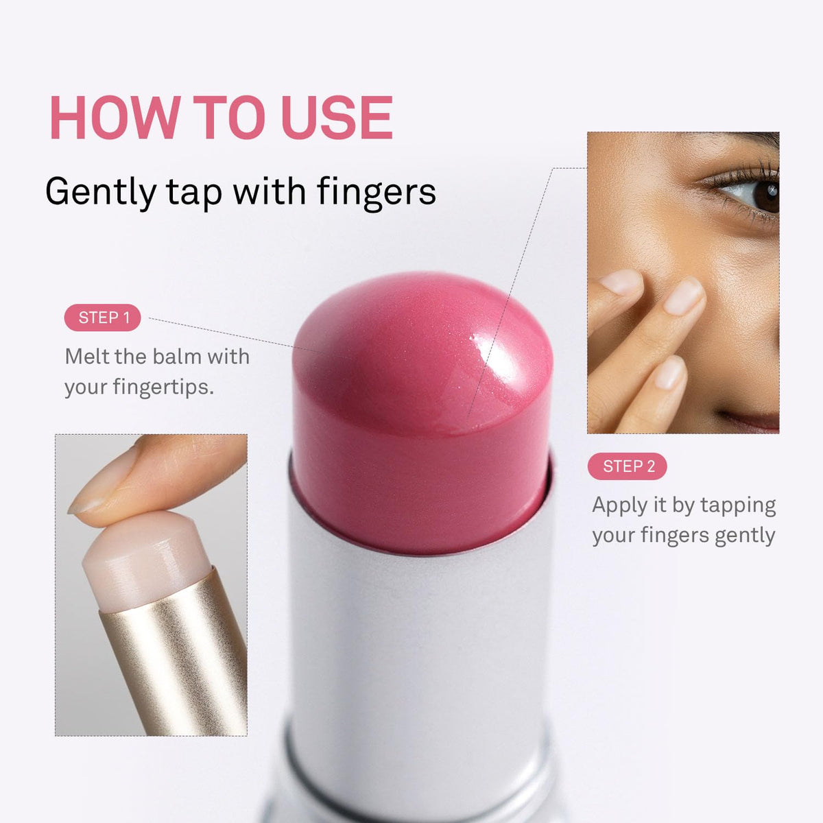 HINCE True Dimension Radiance Balm multi-use stick for cheeks eyes lips glow