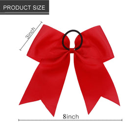 Hipcheer bows with sturdy ponytail ties stay put during routines.