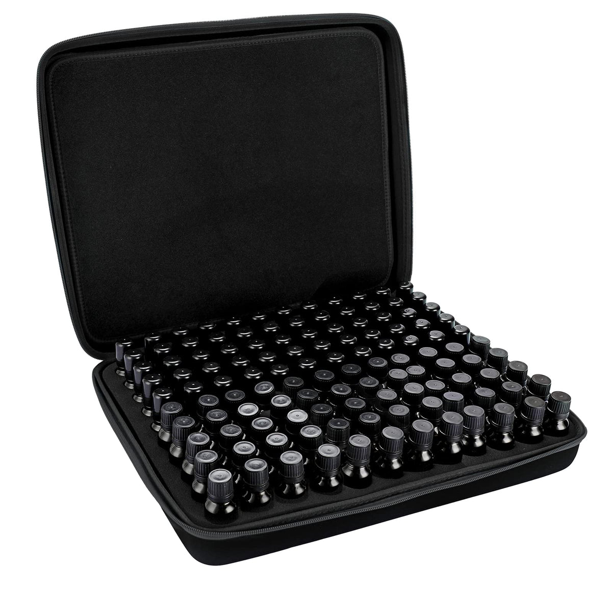 Hipiwe 120-slot EVA case exterior protects oils during travel.
