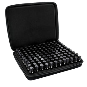 Hipiwe 120-slot EVA case exterior protects oils during travel.