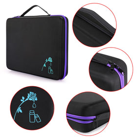 Elegant black and purple Hipiwe storage case for oils
