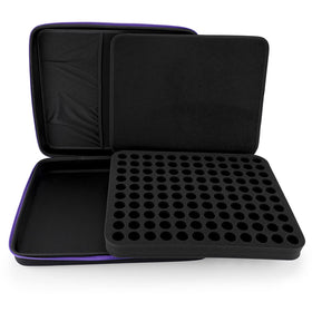 Foam insert inside Hipiwe case holding essential oil bottles securely