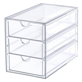 Hipiwe transparent organizer box blends with decor and stores daily essentials.