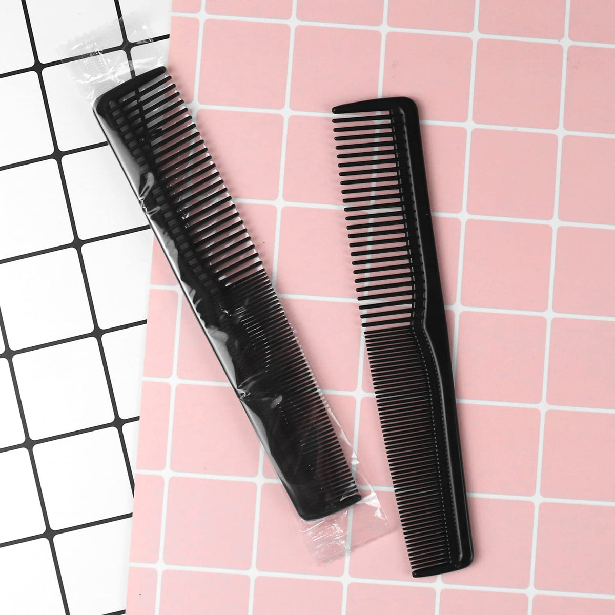 Hipruict black 17cm combs suitable for daily styling and travel