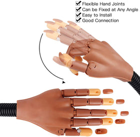 Hirido adjustable nail hand demonstrates flexible joints for precise gesture practice.