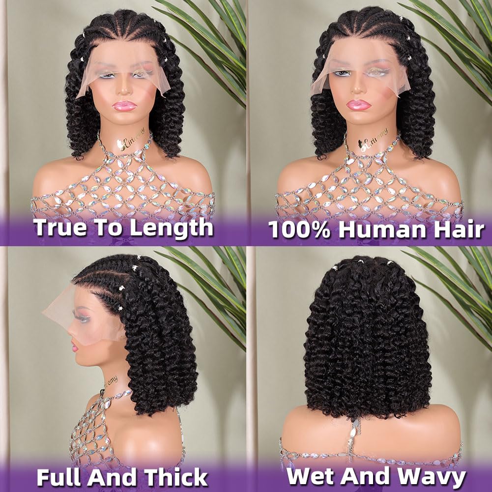 HIRIREMY Curly Bob Wig with adjustable cap for comfort