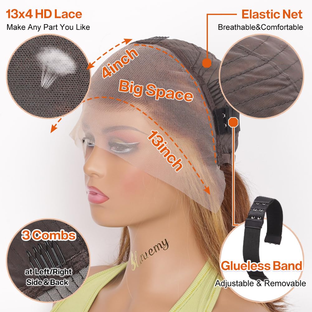 HIRIREMY pre-plucked natural hairline with baby hairs detail