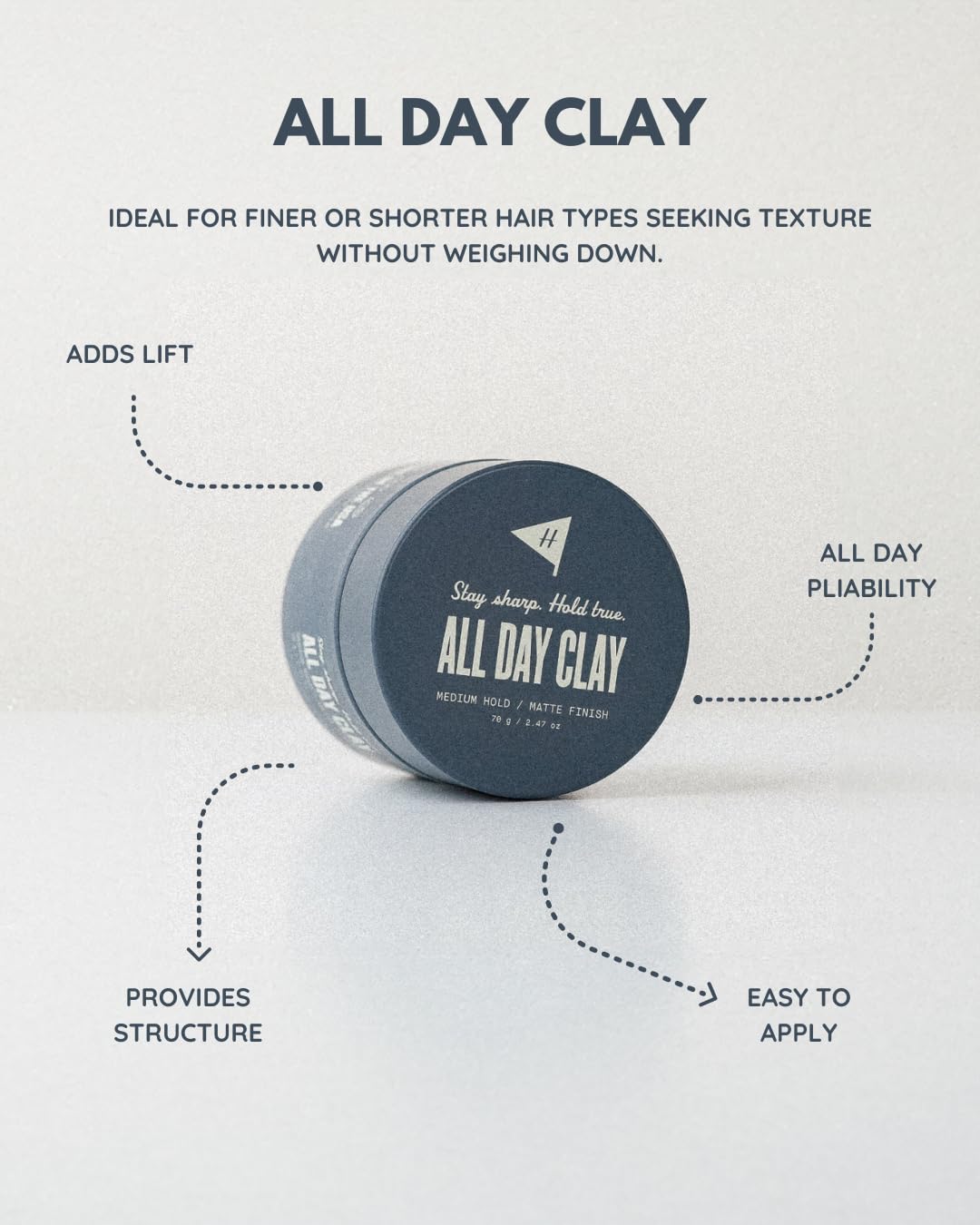 Hitch All Day Clay hands emulsifying reveals butter-soft texture that spreads easily.