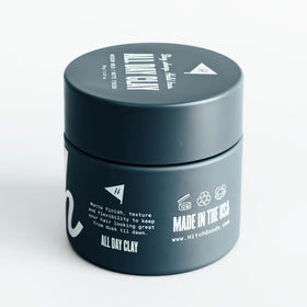 Hitch All Day Clay texture melts like butter for smooth distribution.