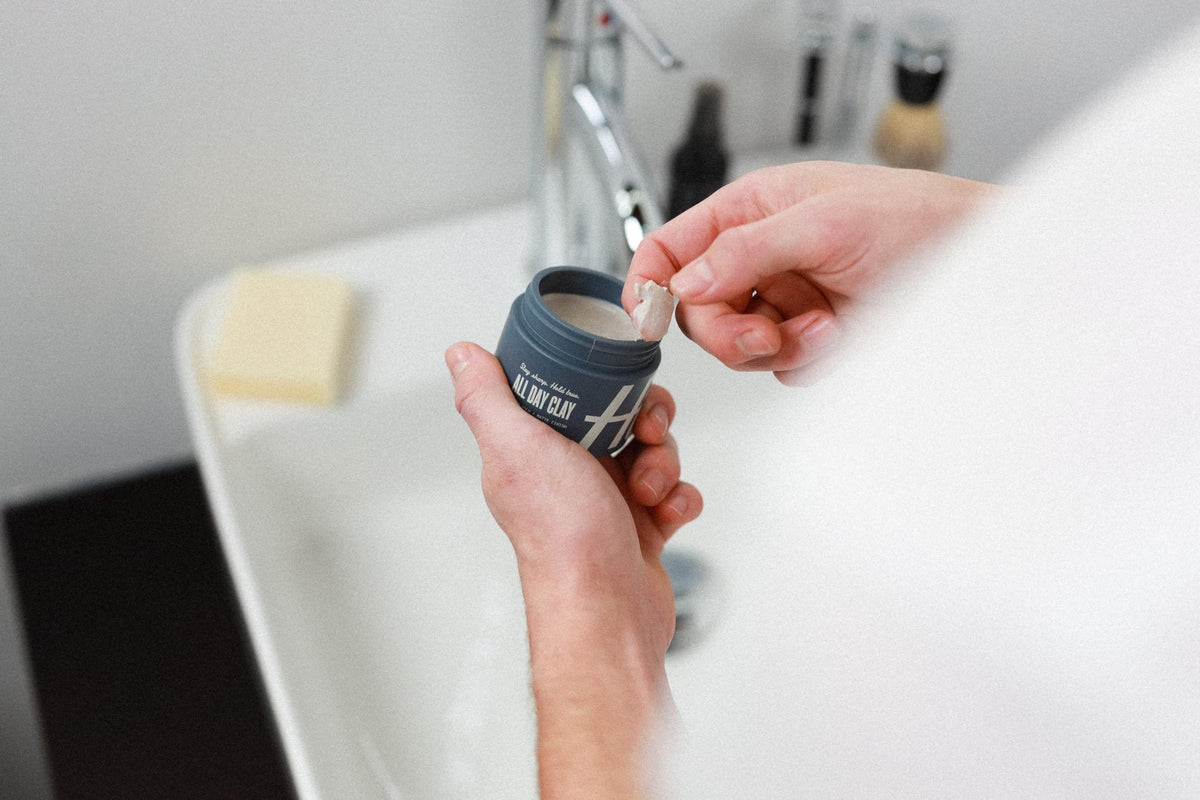 Hitch All Day Clay volume and structure show lift without stiffness.