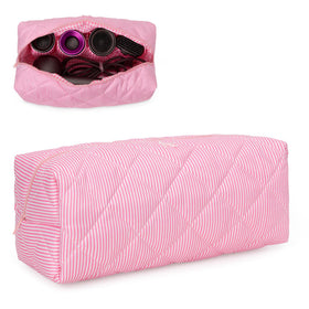 HiTotes floral travel case full view showing spacious interior for tools