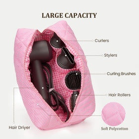 HiTotes floral travel case interior padding protects tools during travel